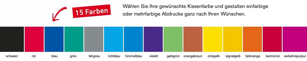 Farbpallette für MCI -  Multi Color Stempel